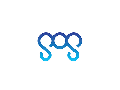 Sos branding clean concept design flat identity logo simple vector