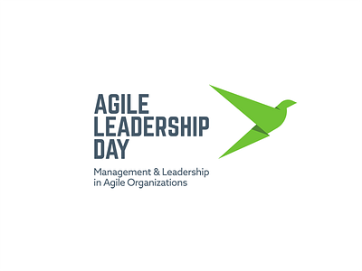 Agile Leadership Day Logo bird branding clean concept design flat identity logo simple vector