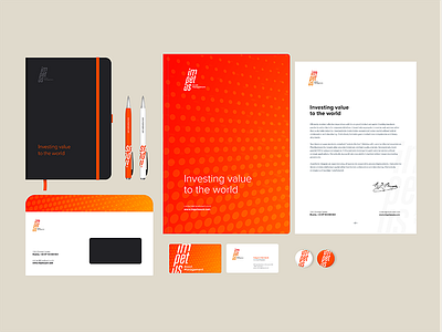 Impetus overview look branding clean concept design flat identity logo simple vector