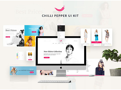 Chilli Pepper - UI Kit chilli ecommerce online shop shop ui ui kit user interface