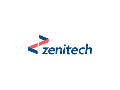 Zenitech branding clean concept design flat identity logo simple vector