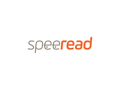 Speeread brand branding clean eyes identity logo simple typography