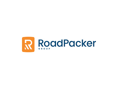 Roadpacker branding clean identity industrial r letter vector