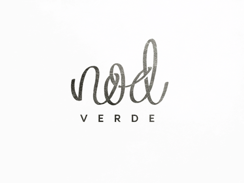 Nod Verde Gif Dribbble after effect after effects animation animation branding identity logo simple typography