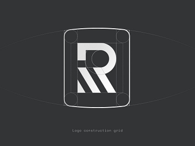 Roadpacker grid brand branding concept construction grid grid layout grid logo identity logo r letter typography