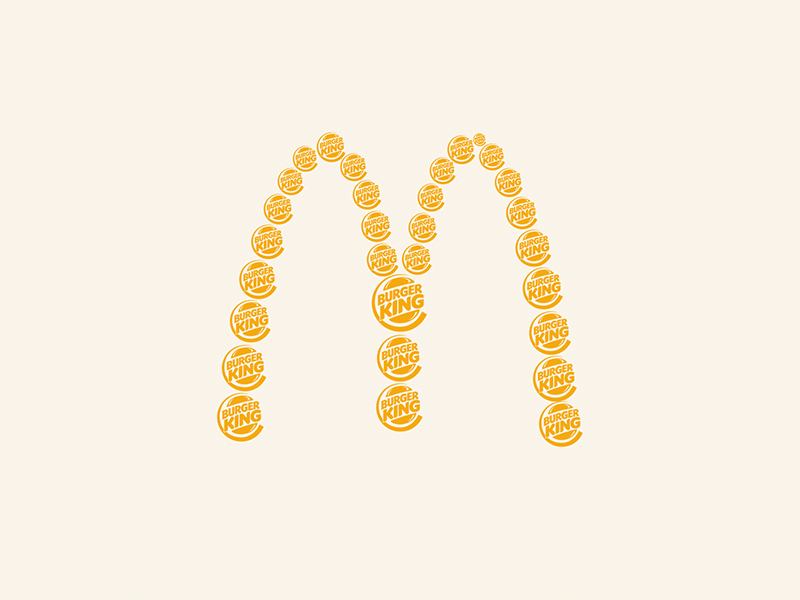 McDonalds vs Burger King brand branding burger burger king concept design identity logo mcdonalds vector