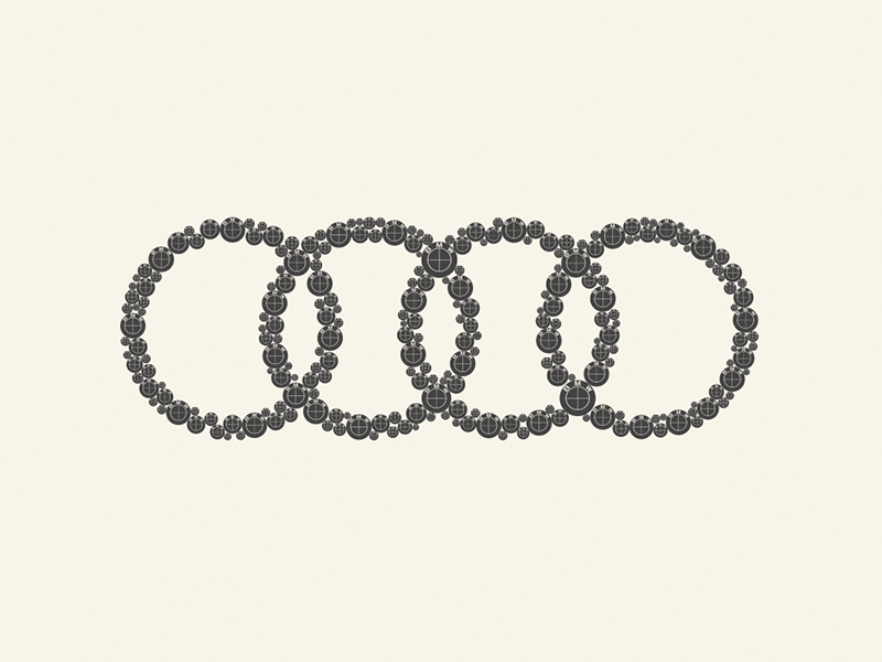 Audi vs BMW audi bmw brand branding clean concept identity logo simple