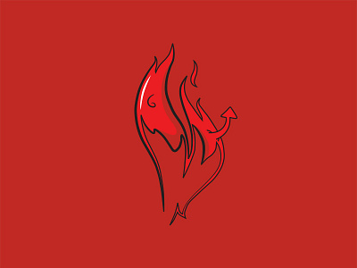 Burn & The Red Guy brand branding burn cartoon clean concept design drink energy identity logo simple vector