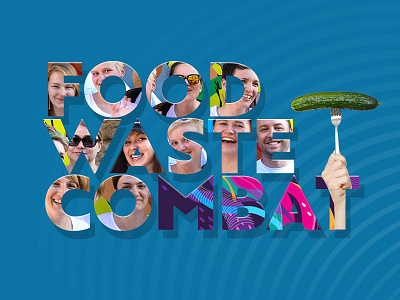 The Food Waste Combat Team branding clean concept design identity logo simple typography