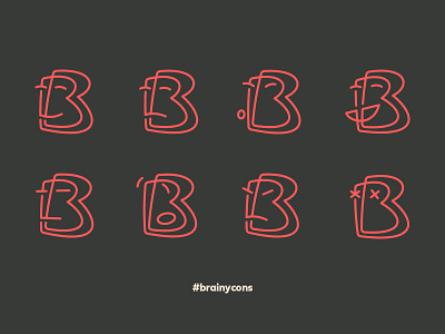 Brainycons branding icons identity logo vector