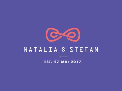 Natalia & Stefan branding clean concept identity logo simple wedding