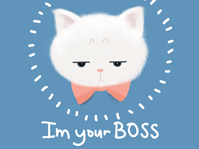 Are you Boss??? cat illustrator