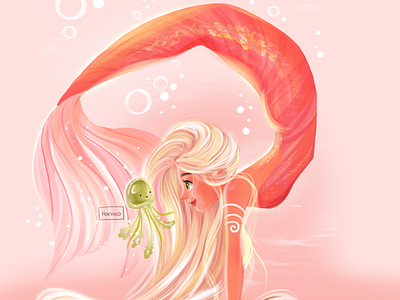 Yoga mermaid artdaily drawingchallenge drawthisinyourstyle illustration illustrator mermaid