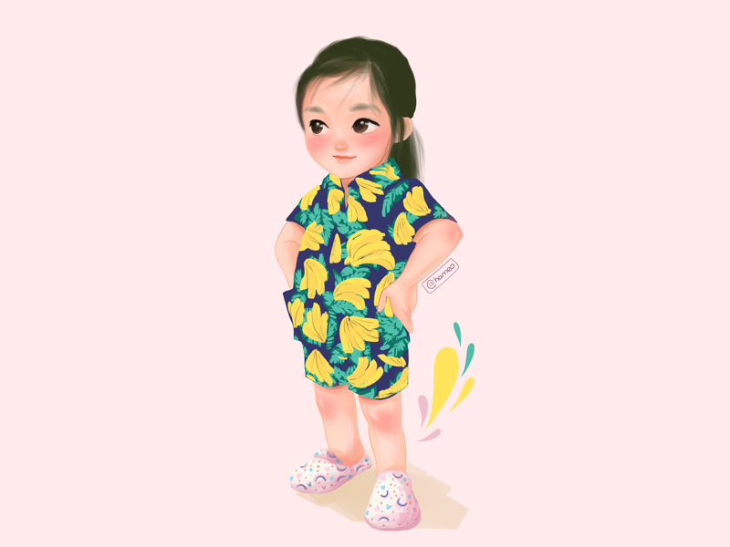 Best summer ever! character drawing girl drawing cute art pocreate illustrator illustration character design character art