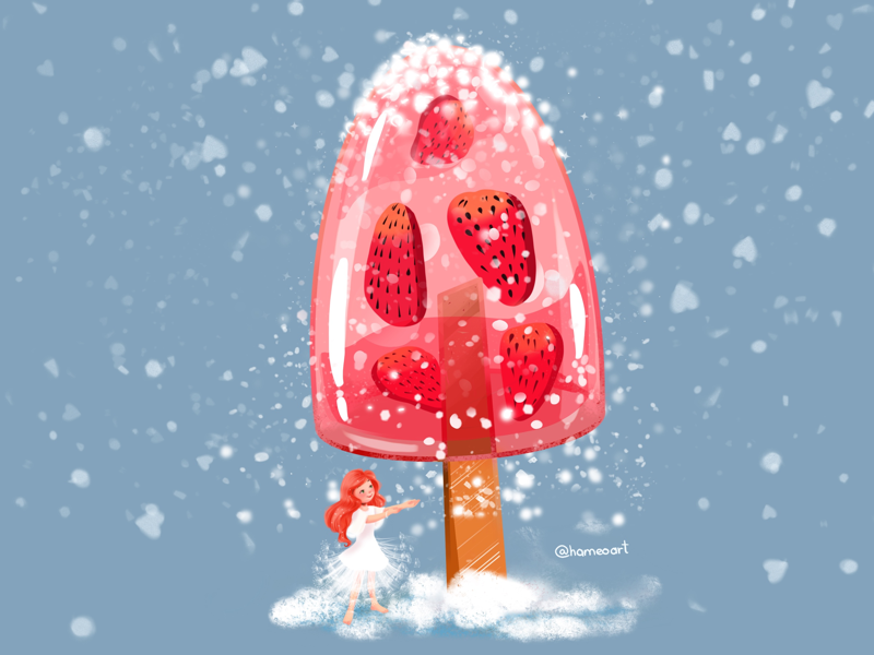 My summer dream is... lovely magic illustration cool icescream
