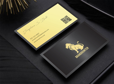 luxury business card design in illustrator