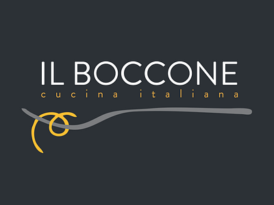 IL BOCCONE Logo Design branding design graphicdesign illustrator logo photoshop uidesign