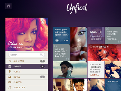 New App Design for Upfront app design app development ios app ui design web app windows phone 8 app