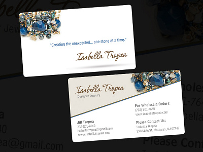 Isabella Tropea Designer Jewelry Business Cards