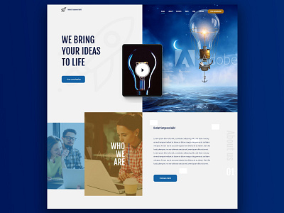 Creative Agency Home Page Concept agency clean creative design ui ux web web design website