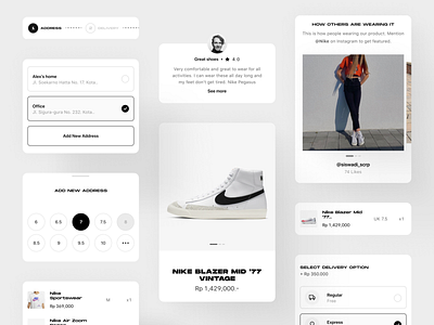 Nike store – components