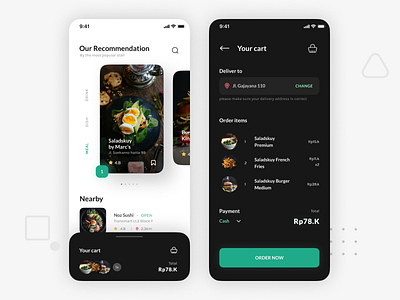 Autofood - Design Exploration. app clean design food layout mobile mobile app order ui user inteface