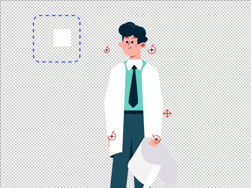 Scientist animation charactedesign character animation illustration motion design