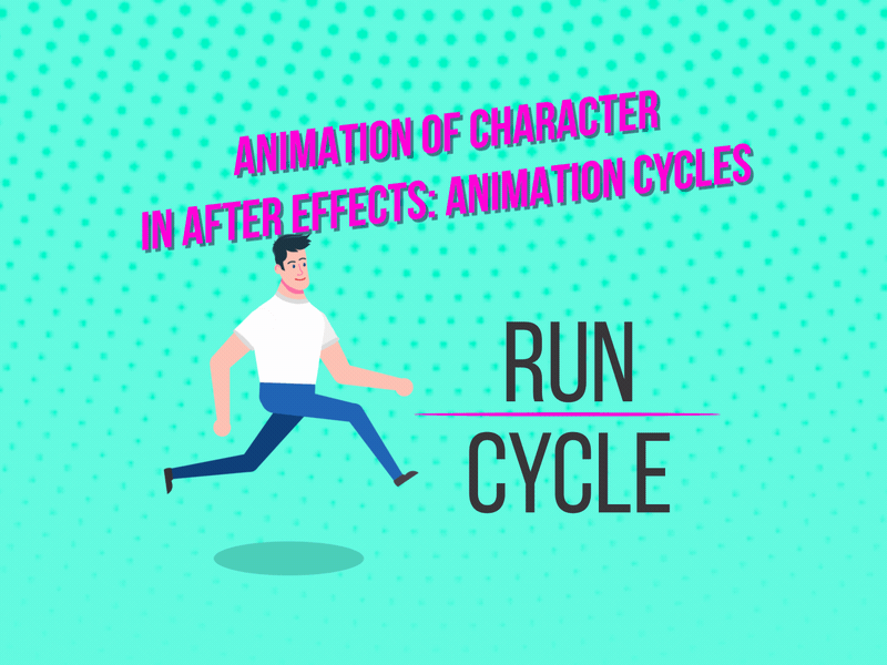 Run Cycle after effect charactedesign character animation illustration run cycle