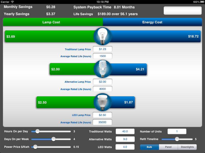 iPad lighting application by David Havrda on Dribbble