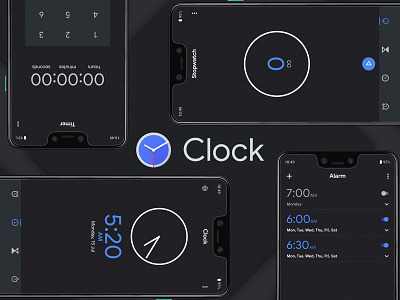 Google Clock app Redesign | Concept Design | Material Design