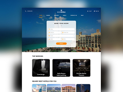 Web Design of A Hotel Booking Website