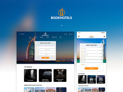 BookHotels | A Hotel Booking Website | Web Design