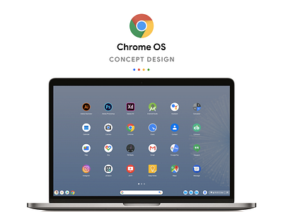 Google Chrome OS Concept Design android app android app design app concept app dashboard app design branding chrome os chromebook concept design google design icon illustration ios app design logo material design ui ux