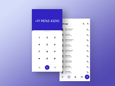 Dailer app design