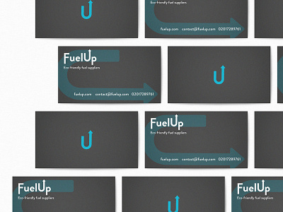 FuelUp Business Cards brand identity business businesscard clean design designer eco friendly fuel graphic design graphics illustrator logo logodesign modern photoshop simple typekit