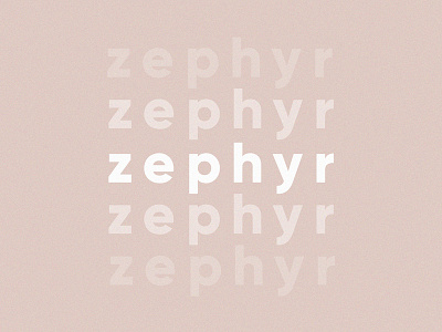 Zephyr Logo adobe brand brand identity branding candle clean design graphic graphic design illustrator logo logo design minimal modern photoshop simple text type typekit typography