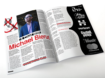 Michael Bierut design editoral editorial design interview logo print typography