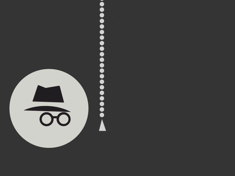 Incognito mode animation commercial motion graphics