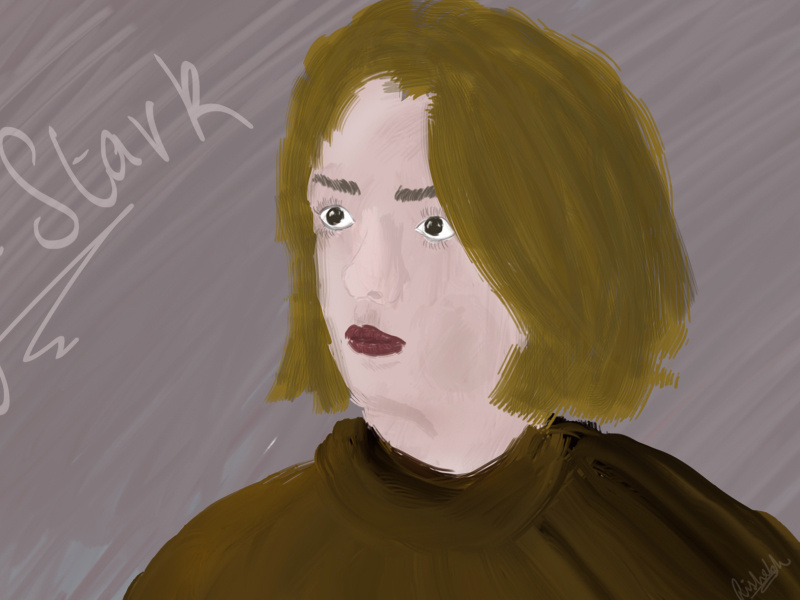 Arya Stark - Digital Painting game of thrones arya stark digital painting