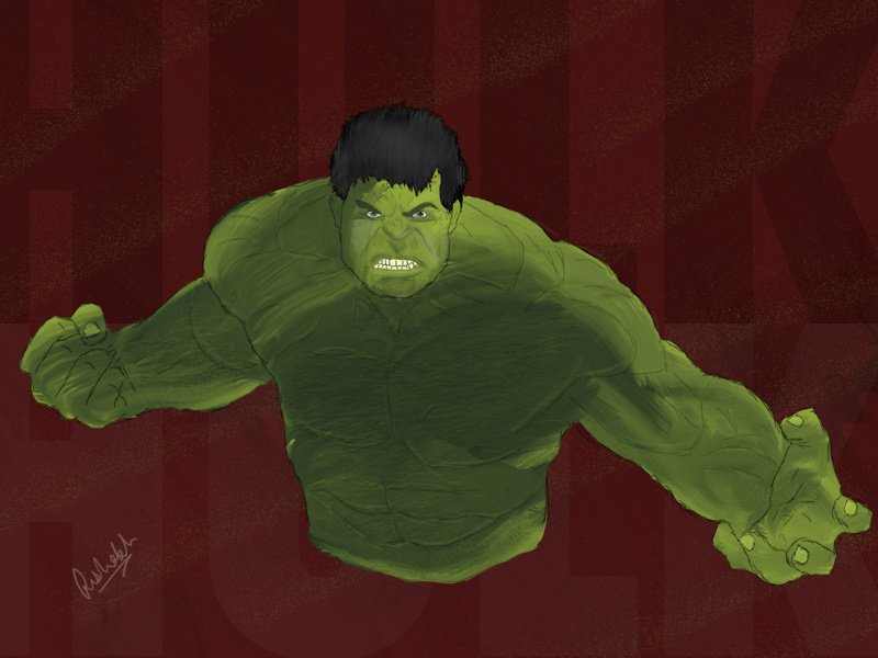 Hulk - Digital Art digital drawing digital painting wacom hulk