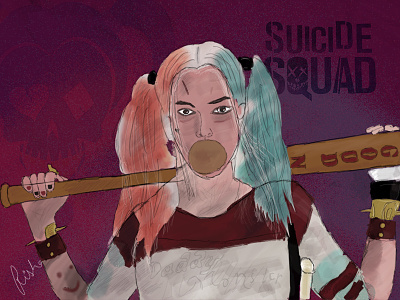 Harley Quinn Digital Art digital illustration digital painting harley quinn suicide squad