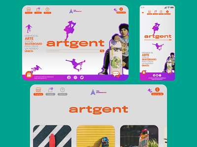 Artgent e-commerce ecommerce ui