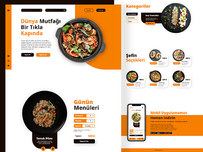 Restaurant Website Design adobe xd branding design e commerce food landing page product design restaurant ui ux web design web site