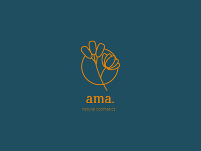 ama - for sale adobe branding conceptual cosmetic logo design flower logo for sale unused buy logo sale vector