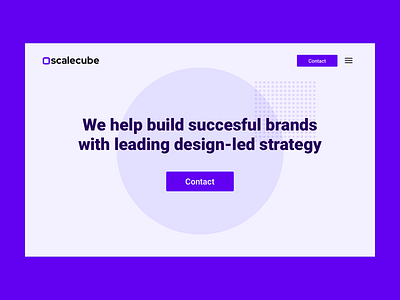 Scalecube Hero Section agency agency website branding web design website website design