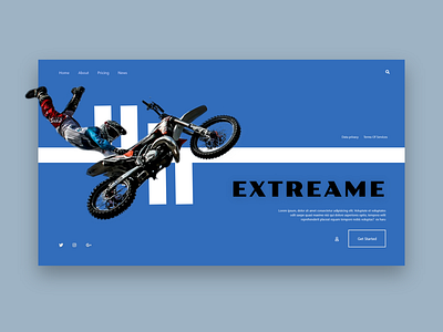 Sport Landing page Website adobe xd branding design dribble flat illustration minimal ui ux web web design website