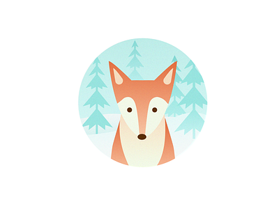 Fox design fox illustration logo red ui