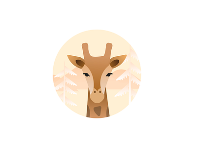 giraffe design giraffe illustration logo ui