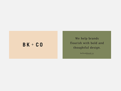 BK+Co branding classic graphic design identity logo modern richmond