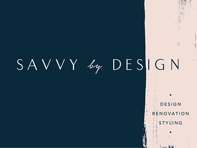 Savvy By Design branding business card identity logo richmond typography